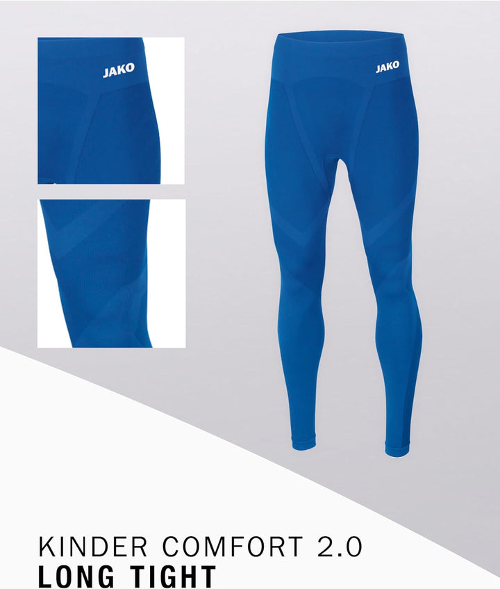 JAKO Comfort 2.0 Long Tight Kids Kinder 9-11 Jahre Sportroyal, 9-11 Jahre Sportroyal