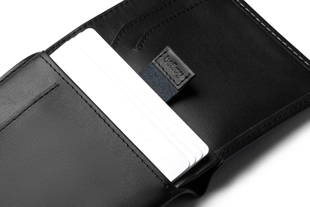 Bellroy Note Sleeve – dünne Lederbörse, mit RFID-Schutz (max. 11 Karten Plus Scheine) - Black - Rfid