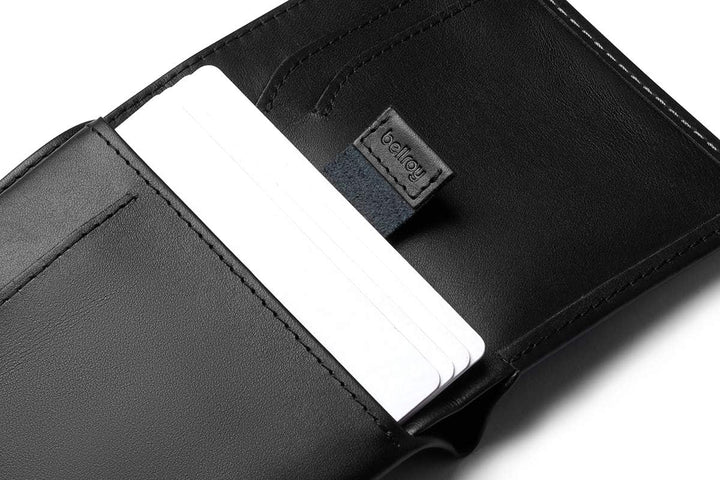 Bellroy Note Sleeve – dünne Lederbörse, mit RFID-Schutz (max. 11 Karten Plus Scheine) - Black - Rfid
