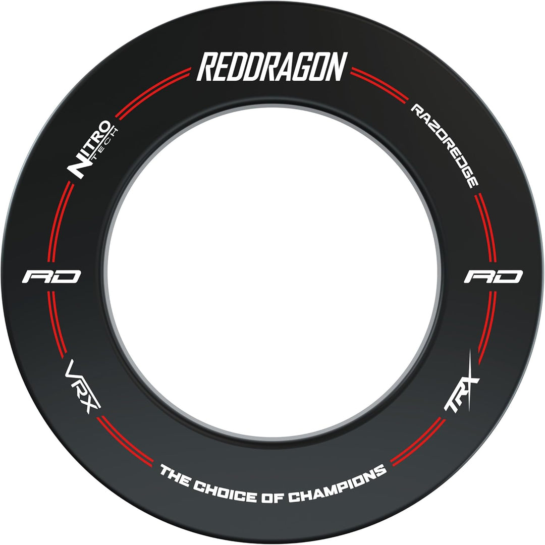 RED DRAGON Dartboard Surround Schwarz, Schwarz