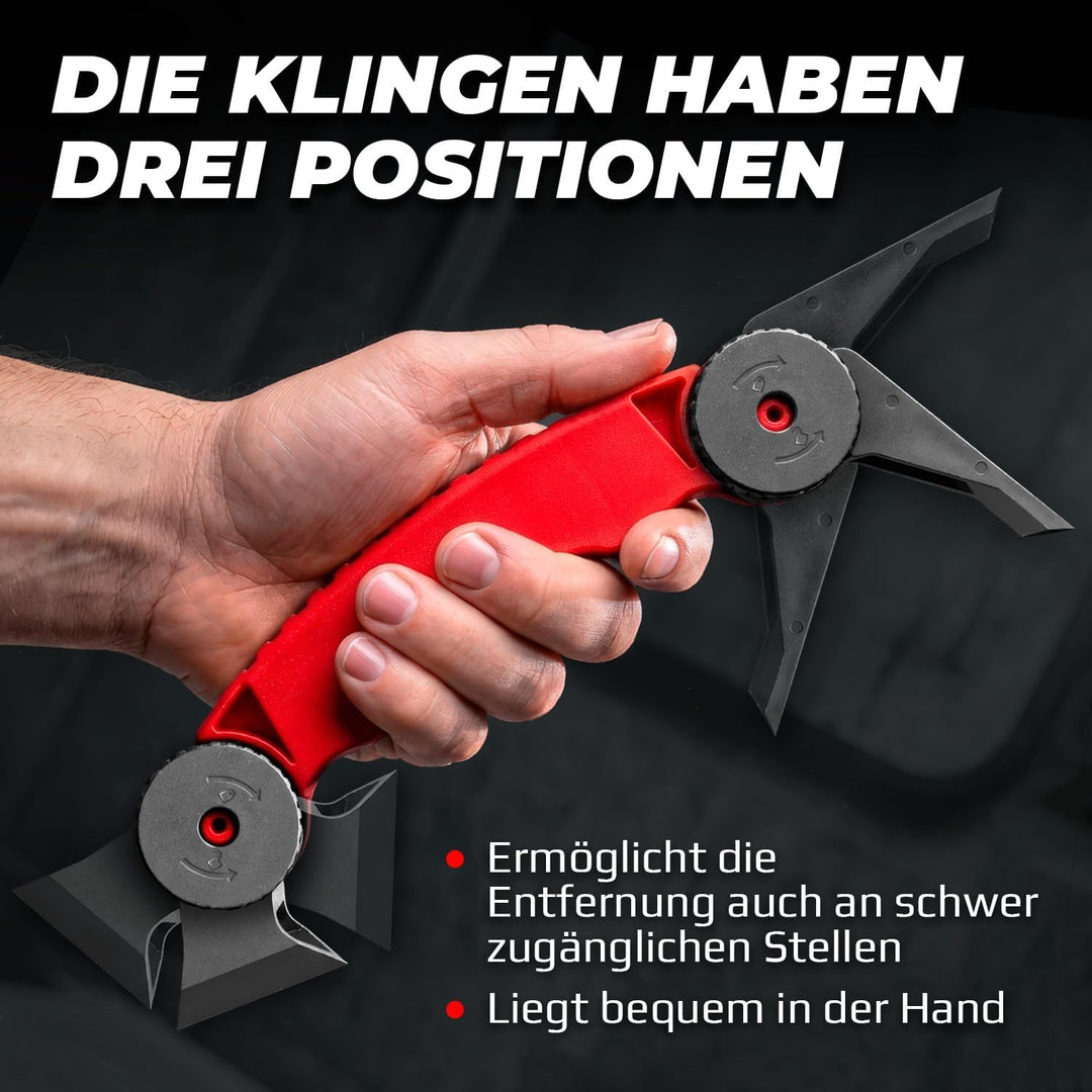 Profi Silikonentferner für Silikonfugen, Acryl und Dichtmasse – ABS-Kunststoff Silikonschaber zum En