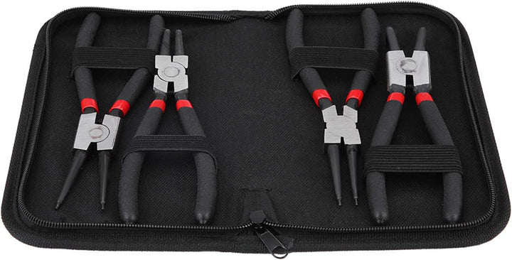 Fydun Pince Sicherungsringe Facom 4Pcs 7 Zoll Sicherungsringzange Innen Aussen Gebogen gerade Sicher