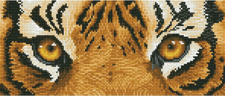 Diamond Dotz DD5-041 Tiger Augen, ca. 42 x 15 cm gross, Diamond Painting, Malen mit Diamanten, funke