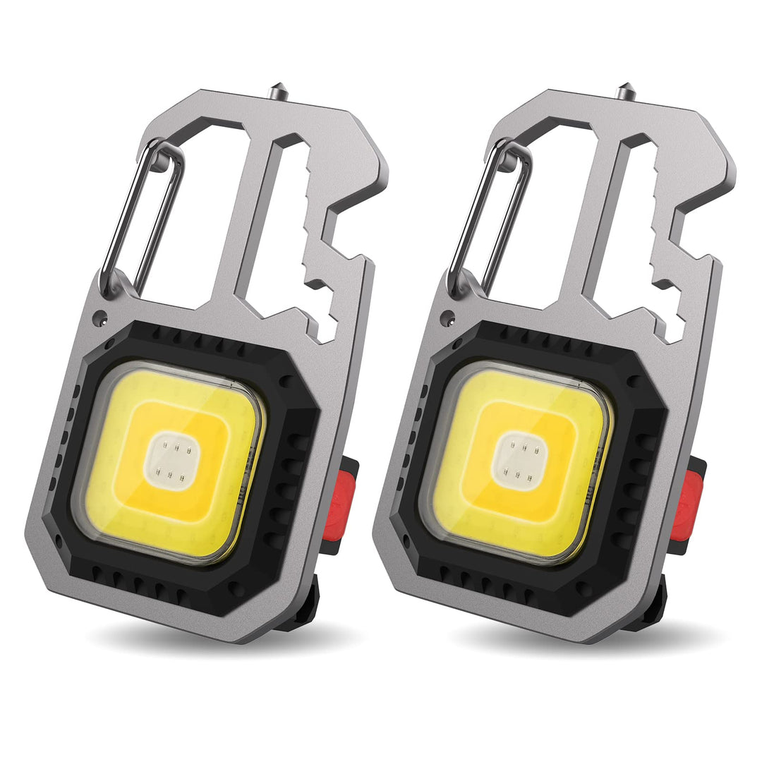 T-SUN Tragbare Mini LED Arbeitsleuchte Schlüsselanhänger Taschenlampe 7 Modi 800 Lumen Wiederaufladb