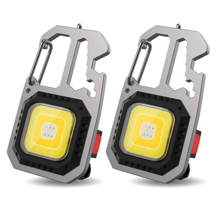 T-SUN Tragbare Mini LED Arbeitsleuchte Schlüsselanhänger Taschenlampe 7 Modi 800 Lumen Wiederaufladb