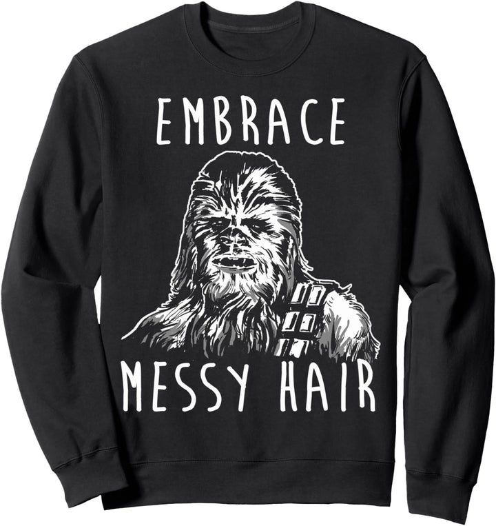 Star Wars Chewbacca Embrace Messy Hair Transparent Sweatshirt