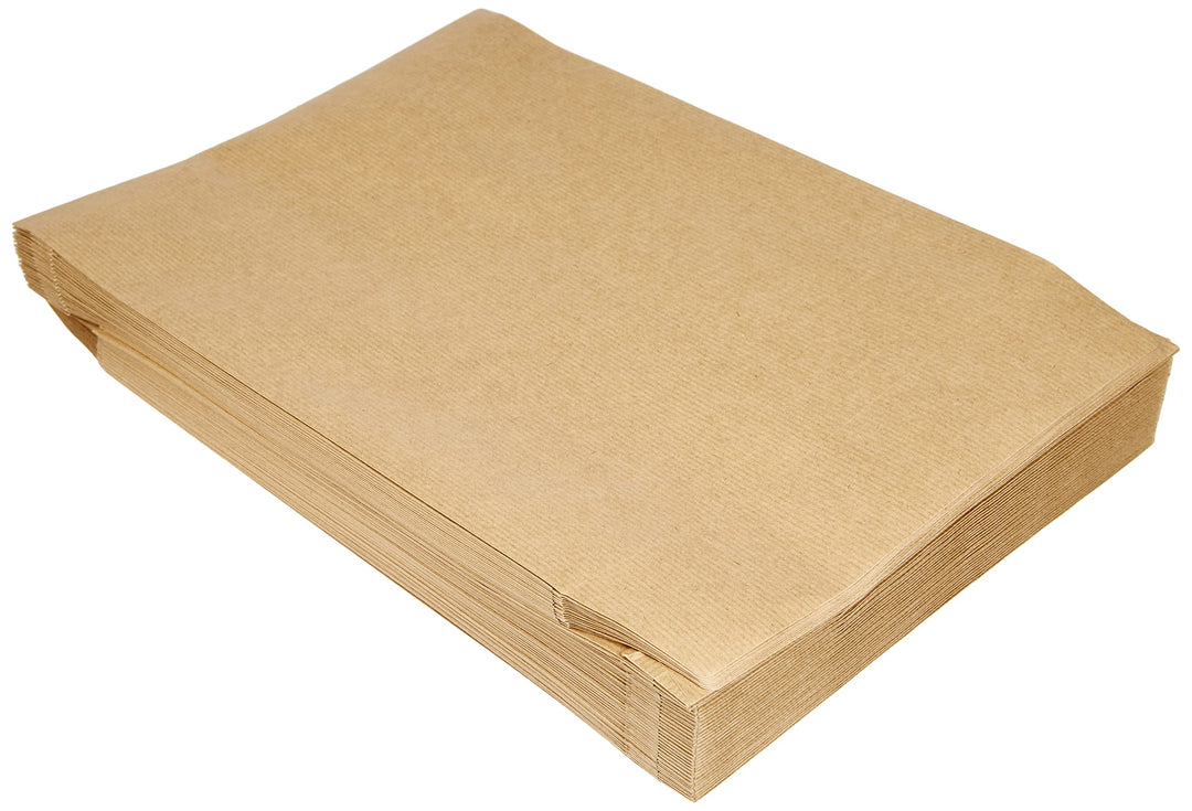 50 pochettes kraft brun auto-adhésif soufflet Weiss, Weiss