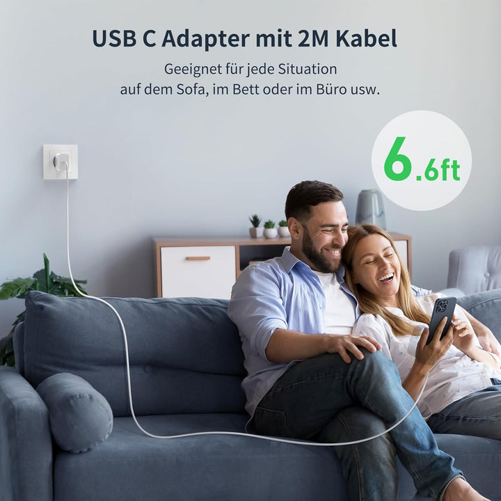 30W Schnellladegerät und Schnellladekabel for iPhone 14/14 Pro/14 Pro Max/14 Plus 13 12 11 SE XR X X