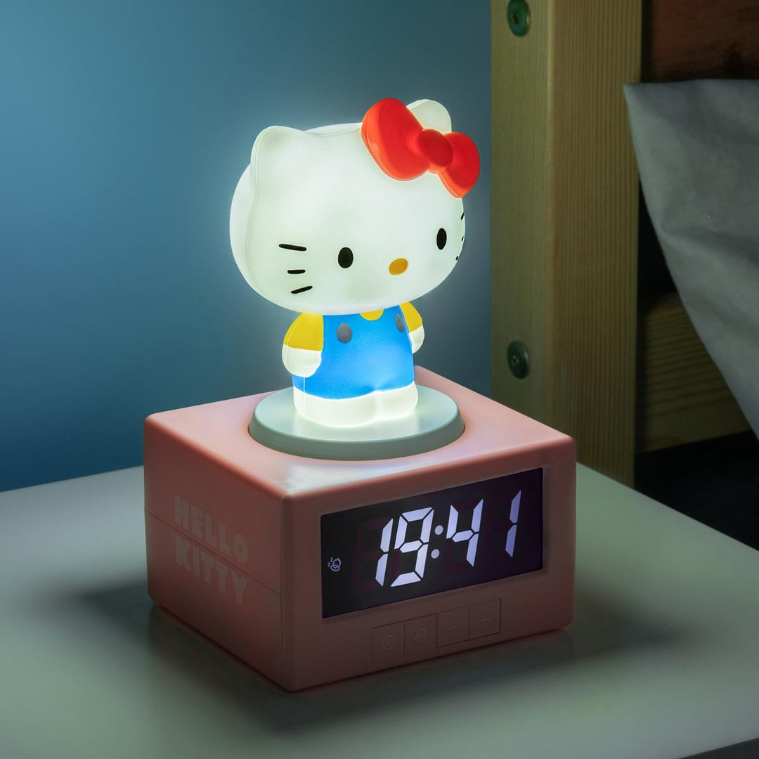 Paladone Hello-Kitty-Wecker, Nachtlicht und Musik, digital, offizielles Lizenzprodukt von Sanrio, Sc