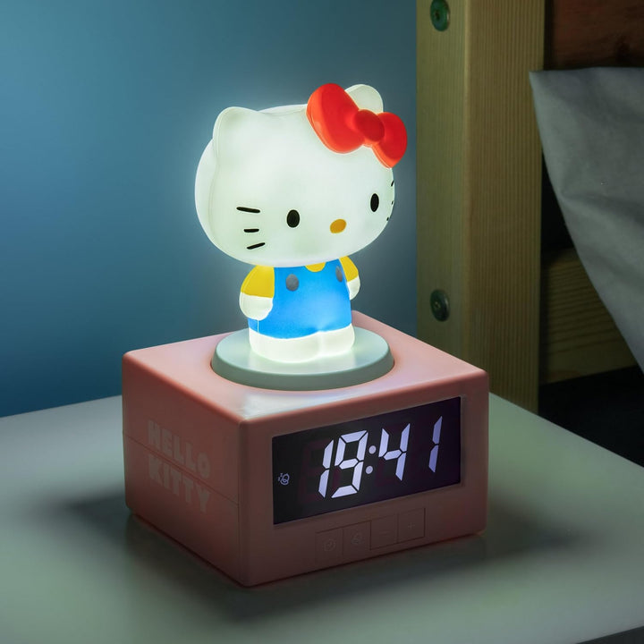 Paladone Hello-Kitty-Wecker, Nachtlicht und Musik, digital, offizielles Lizenzprodukt von Sanrio, Sc