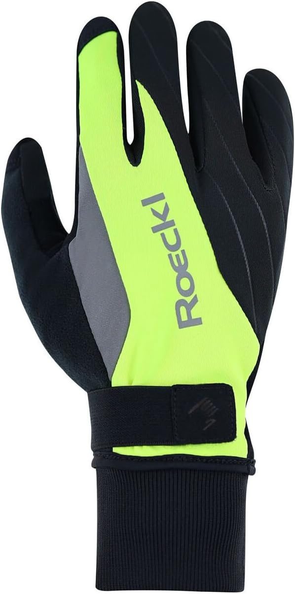 Roeckl Ravensburg 2 Winter Fahrrad Handschuhe lang schwarz 2024 gelb 8.5, gelb 8.5