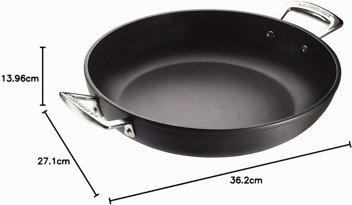 Le Creuset Aluminium-Antihaft Profipfanne mit Deckel, Ø 26 cm, Für alle Herdarten inkl. Induktion ge