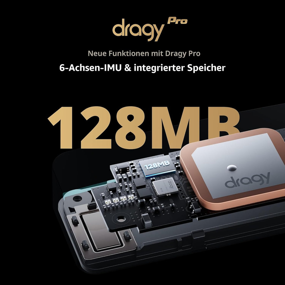 Dragy Pro, professionelles 25 Hz GPS-Leistungsmesser, mit integriertem Speicher und 6-Achsen-IMU-Bew