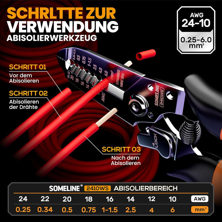 Crimpzangen Kabelschuhe Set, Crimpzange Set, mit 36 Arten Isolierte Kabelschuhe, Kabelschuhzange für