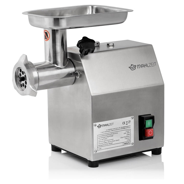 Zelsius Profi Edelstahl Fleischwolf elektrisch | 250W - 75kg/h | Faschiermaschine aus Edelstahl, Wur