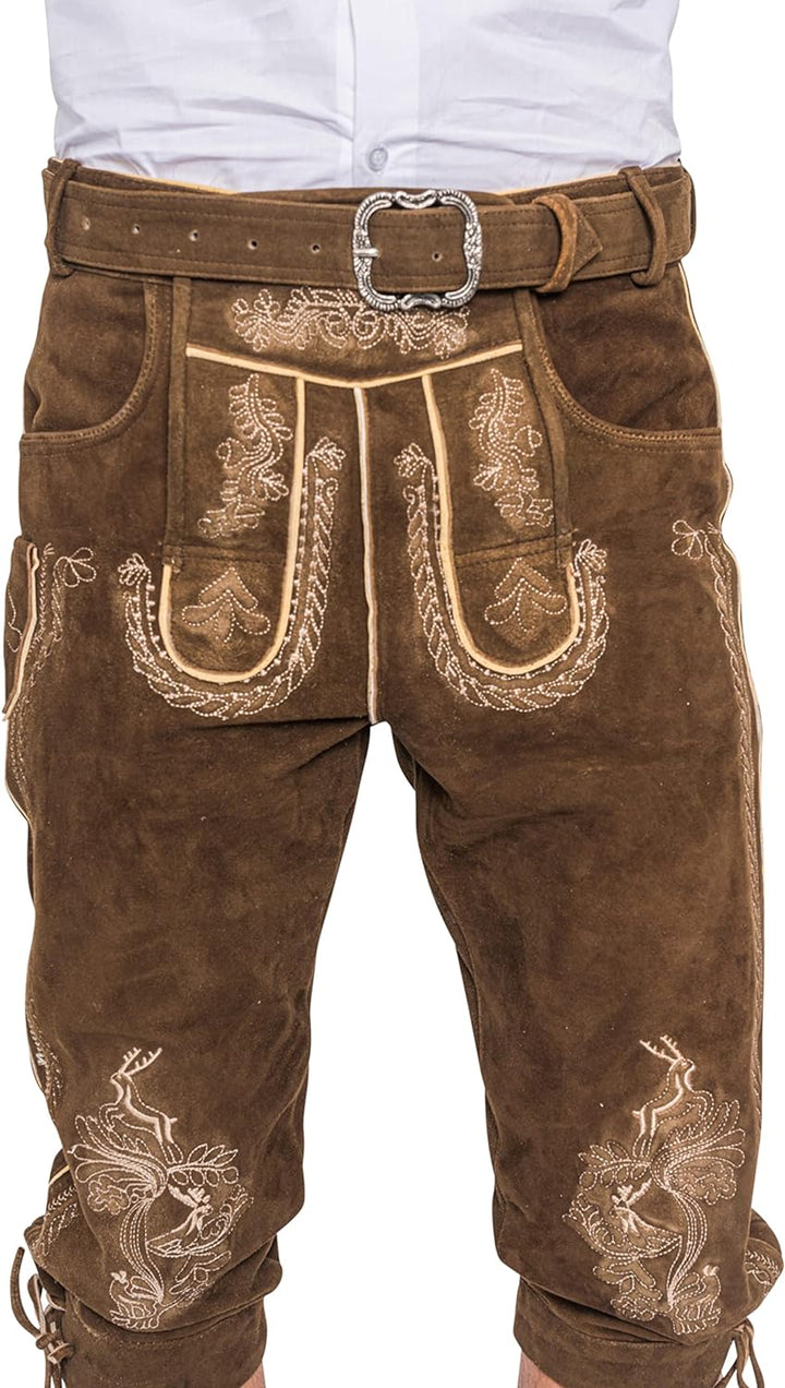 Lederhose Toni Herren braun S