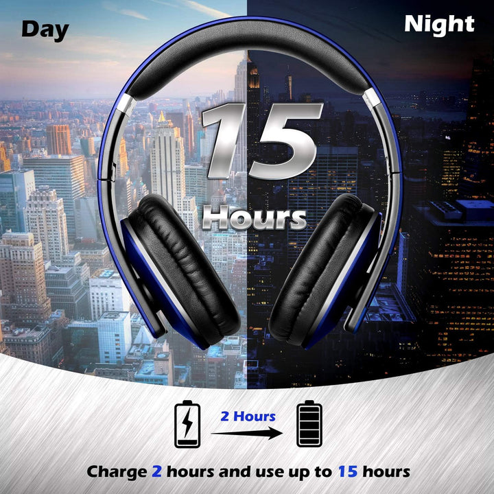 August EP650 - Bluetooth Kopfhörer v4.2 NFC mit aptX Low Latency - Stereo Over Ear Headphones Audio