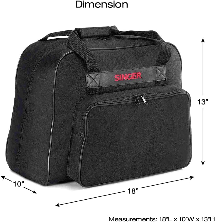 SINGER Case schwarz Tragetasche für Nähmaschinen, Leinen, Universal, Schwarz