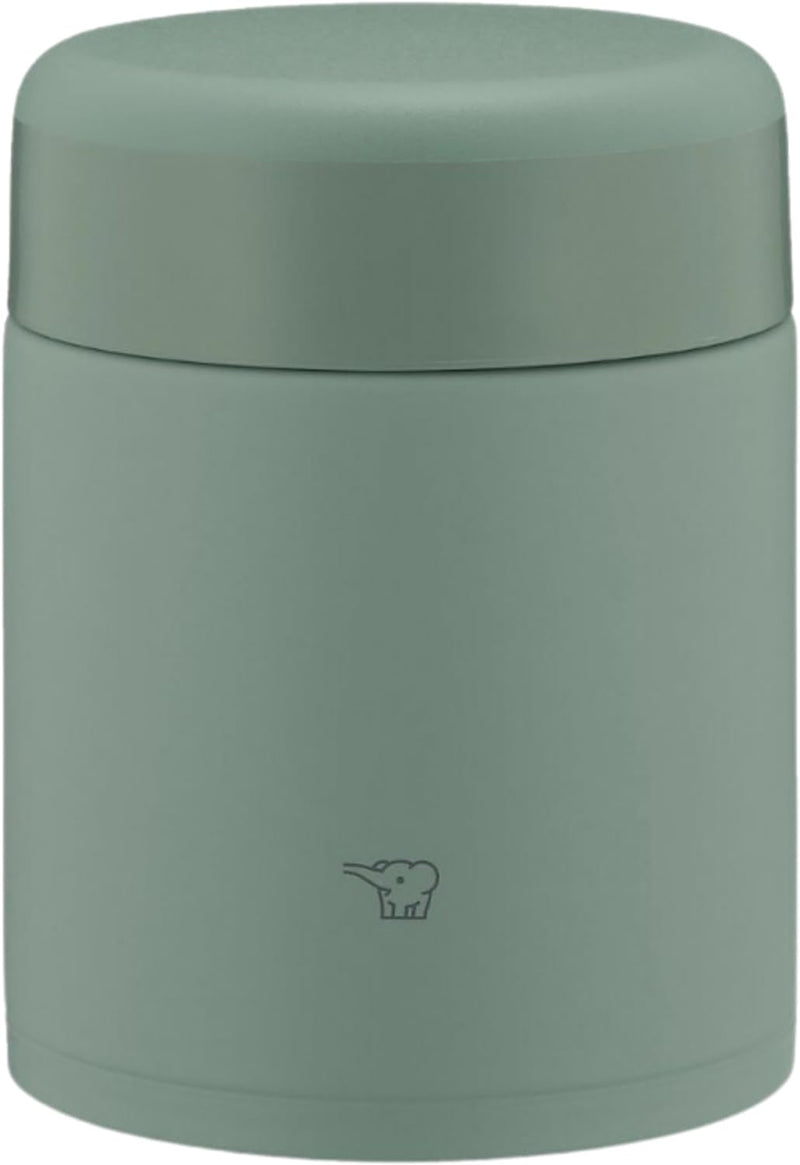 Zojirushi SW-KA40-GM Edelstahl Isolierte Suppenglas, Lunchglas, nahtlos, 400 ml, Mattgrün 400ml Matt