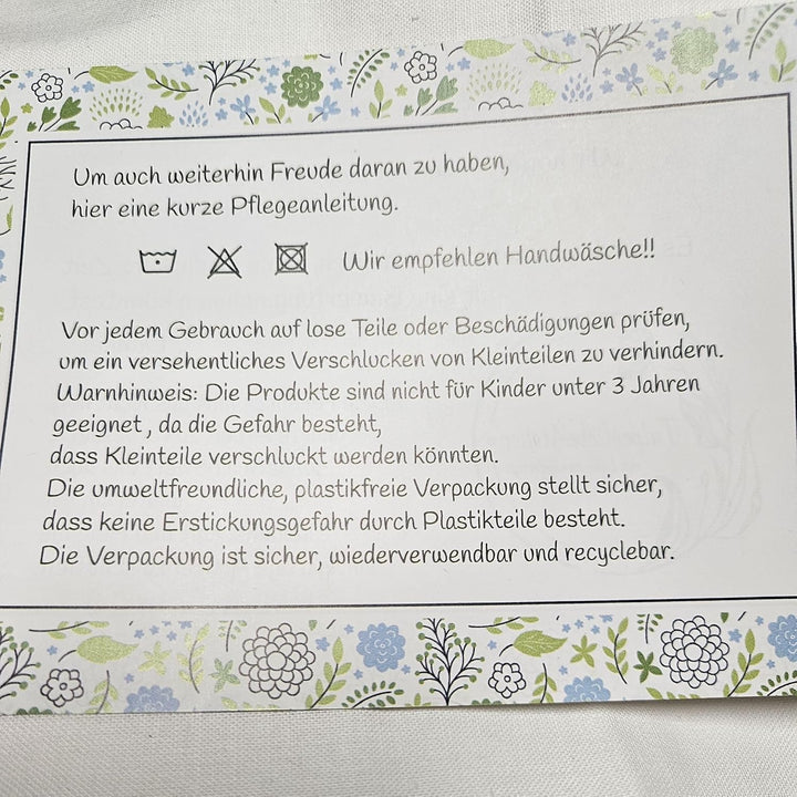 Puppenbettwäsche Streublümchen`Serie Bellis`, verschiedene Modelle und Grössen, für Puppenbett, Pupp