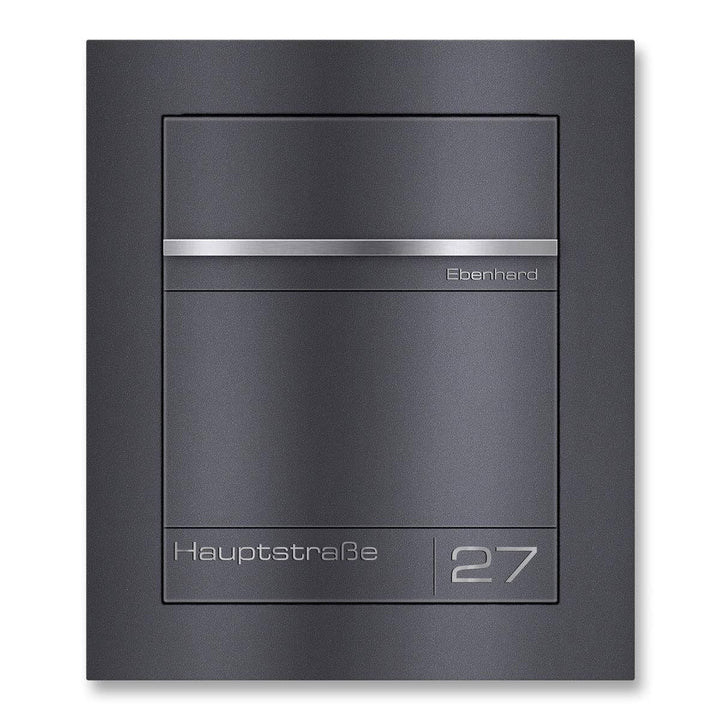 Metzler Unterputz Briefkasten DB 703 Eisenglimmer – Hochwertiger Einbaubriefkasten aus pulverbeschic