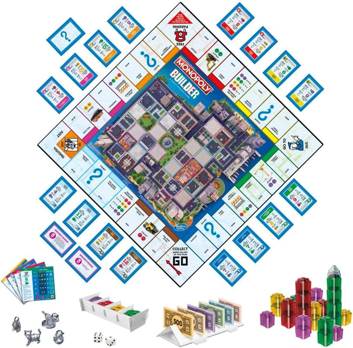 Monopoly Builder Board Game, Strategy Game, Family Game, Games for Children, Fun Game to Play, Famil