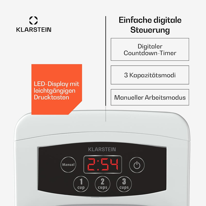 Klarstein Pastamania Nudelmaschine Elektrisch – 260 W Vollautomatische Pastamaschine mit 7 Aufsätzen