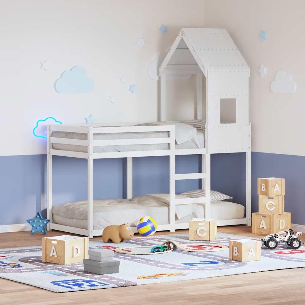vidaXL Dach für Kinderbett, Kinderbettdach mit offener Seite, Kinderbetthimmel für Schlafzimmer, Bet