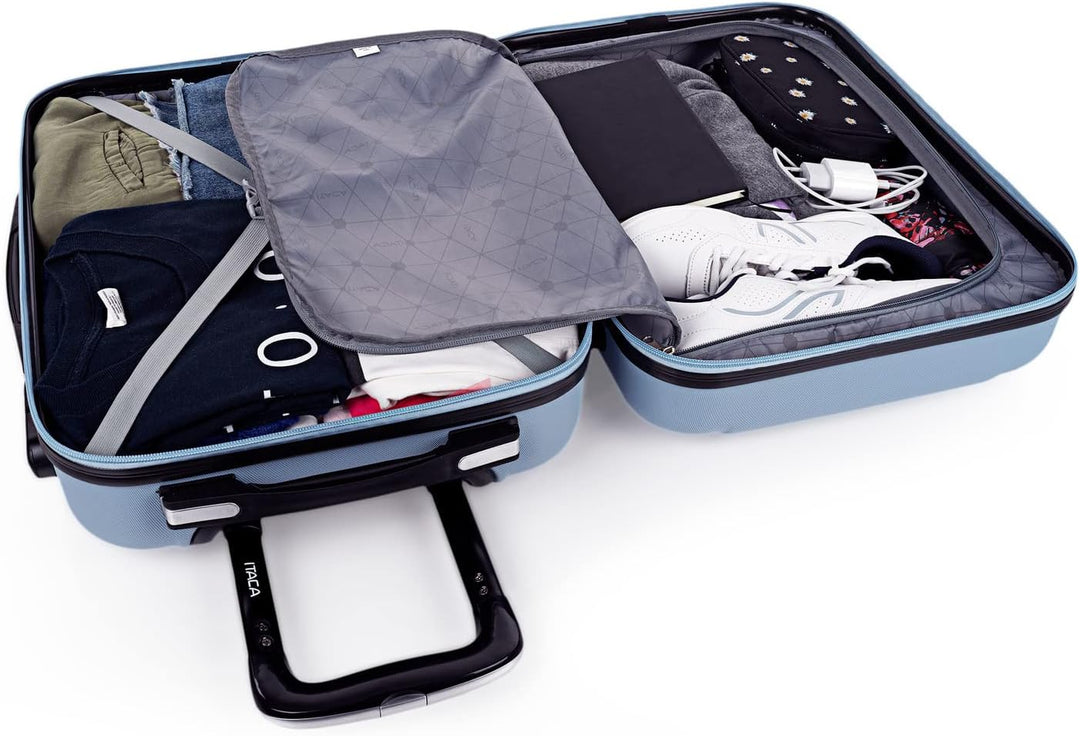 ITACA - Trolley Handgepäck Cabin Trolley Koffer Reisekoffer Hartschalenkoffer mit Zahlenschloss - Ka