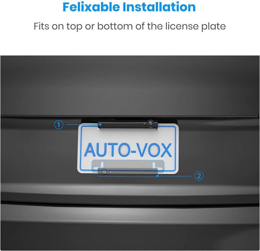 AUTO-VOX Kabellose Rückfahrkamera für TW1, 720P HD Rückfahrkamera mit eingebauter wiederaufladbarer