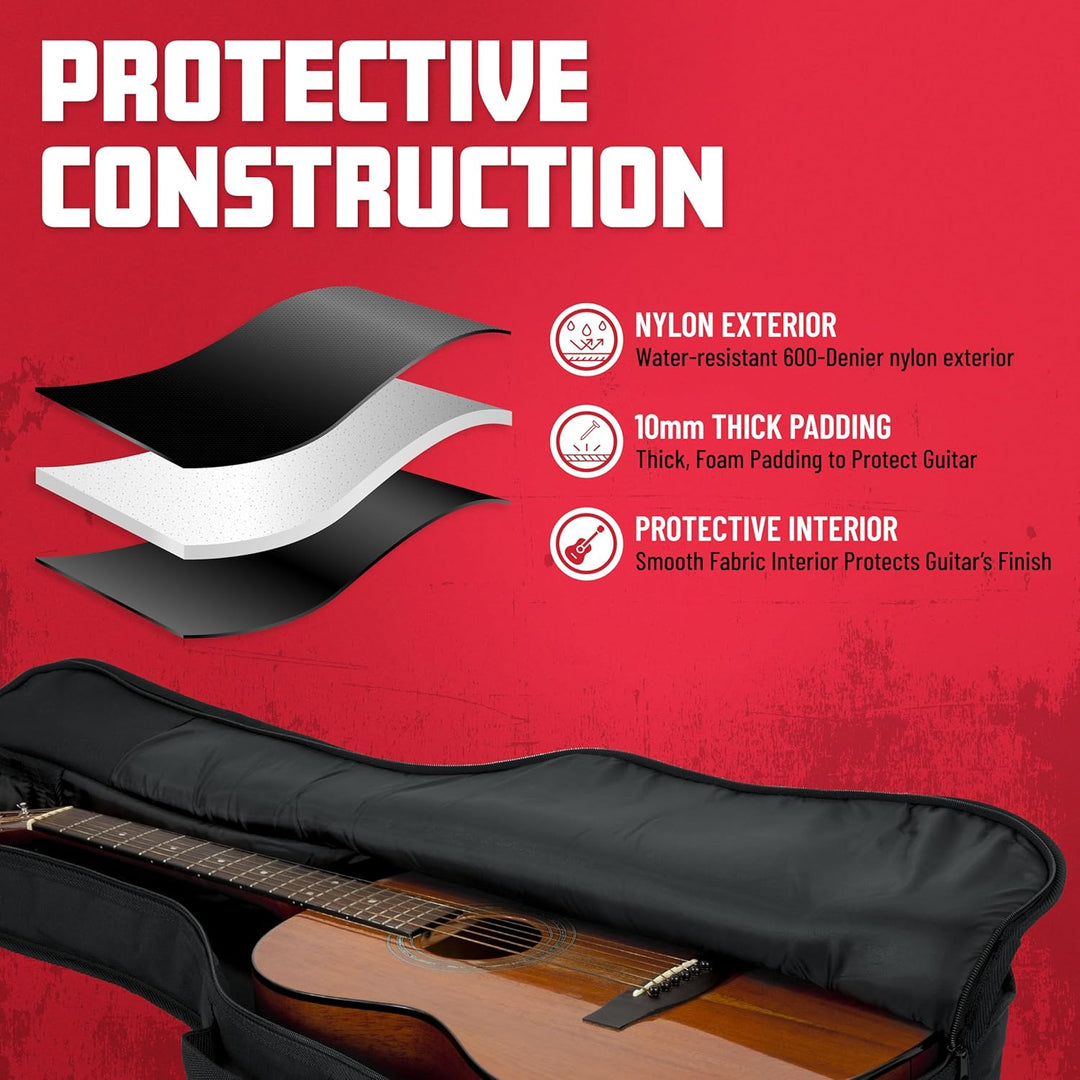 Gator Cases Gig Bag für Mini-Akustikgitarren (GBE-MINI-ACOU), Schwarz, Mini-Akustikgitarre