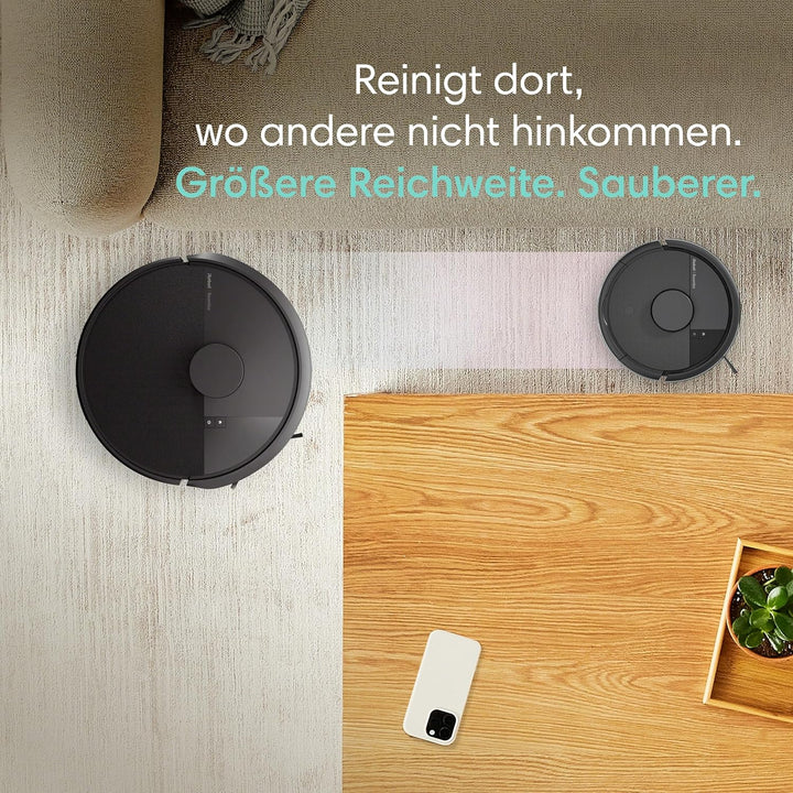 iRobot Roomba® Mini Saug- & Wischroboter + AutoEmpty™ Dock, Schwarz, Schwarz