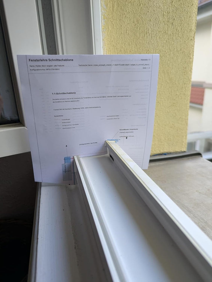 Fensterdurchführung passend für Midea Portasplit Klimaanlagen – Modulares System – Fenster verriegel