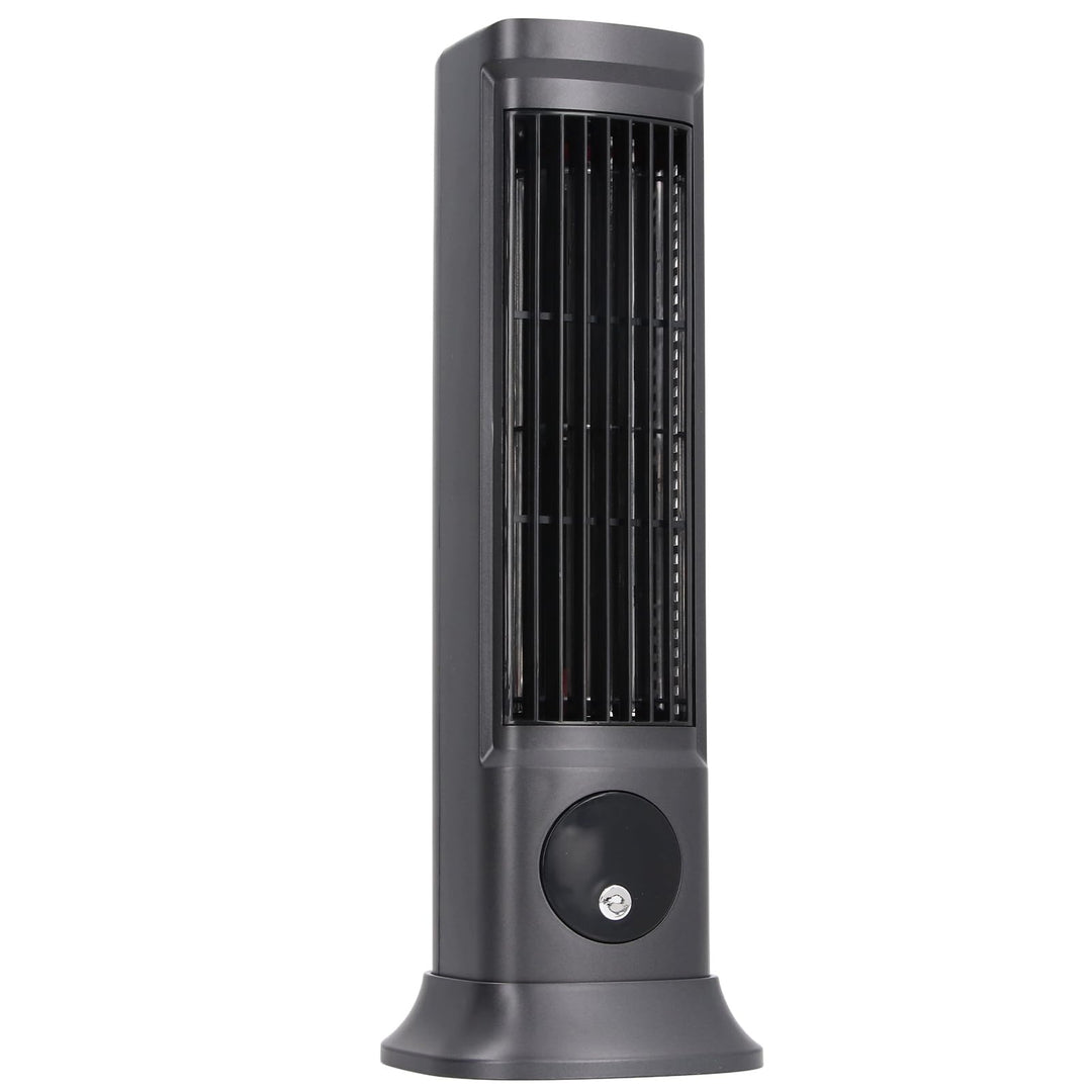 Desktop Tischventilator USB Oszillierend Leise - 10 Zoll Kompakter Turmventilator mit 3 Geschwindigk