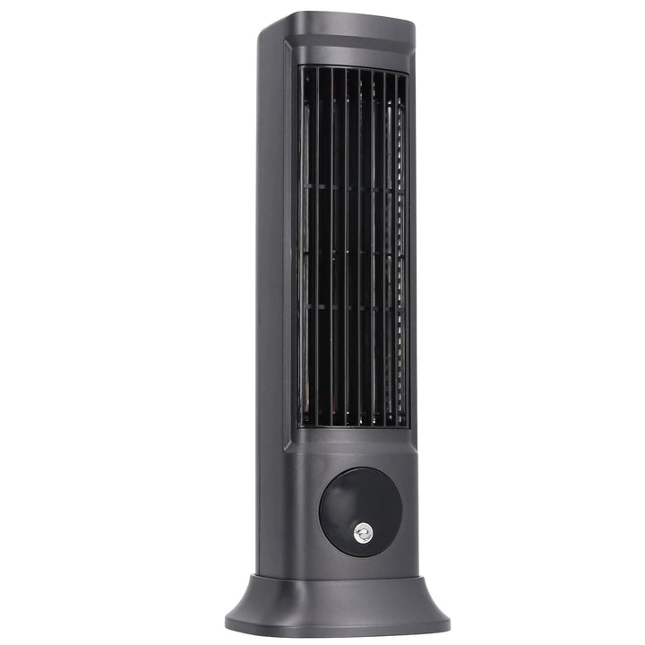 Desktop Tischventilator USB Oszillierend Leise - 10 Zoll Kompakter Turmventilator mit 3 Geschwindigk