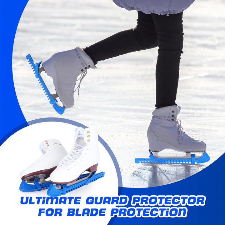 BOOSTEADY Schlittschuhschutz Verstellbarer Spatenschutz Kufenschoner für Eishockeyschlittschuhe Schl