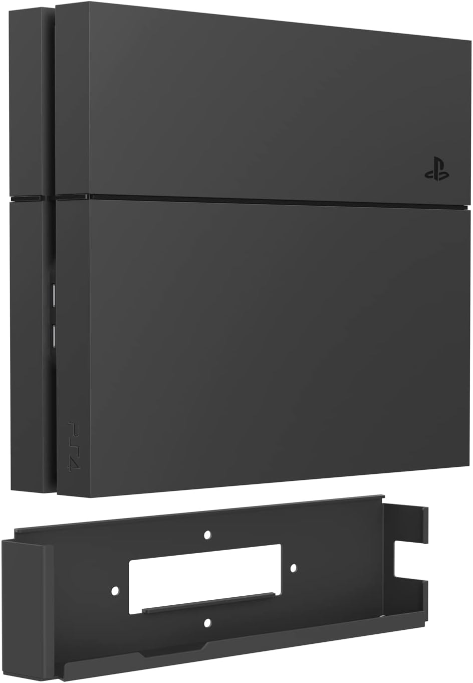 Monzlteck Wandhalterung für PS4 Original (altes Modell), in der Nähe oder hinter dem Fernseher, plat