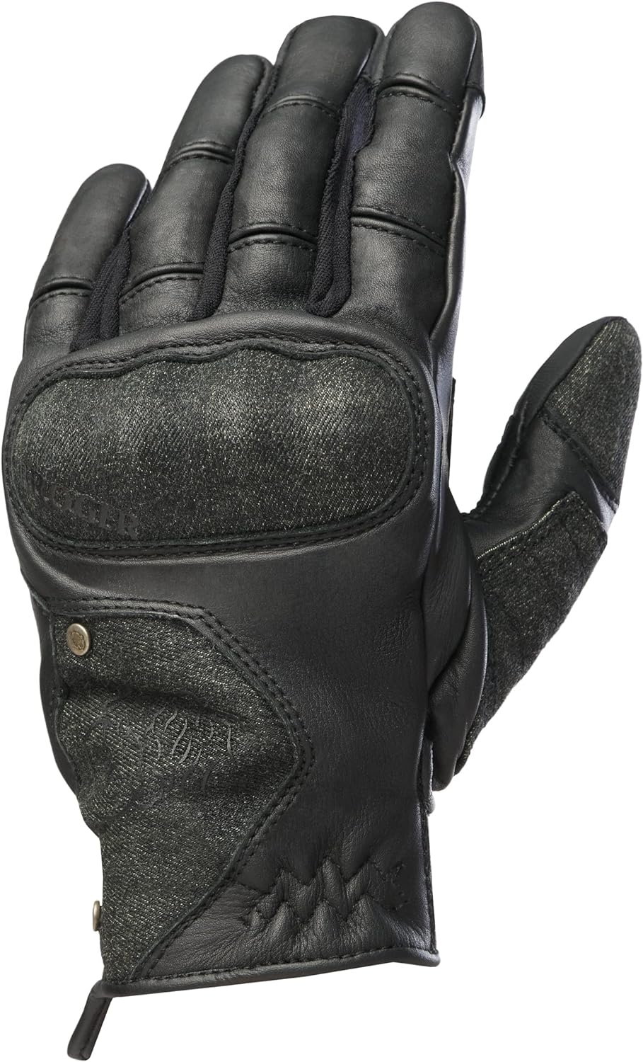 BROGER Florida Leder Motorradhandschuhe für Männer Dyneema Fibre Knöchelschützer Perforation Touchsc