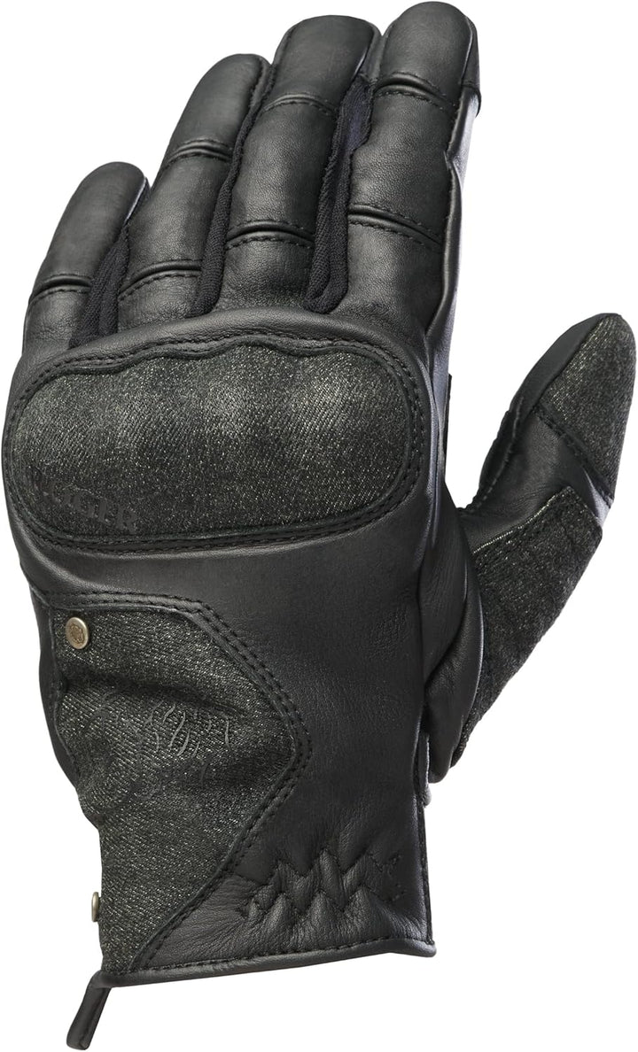 BROGER Florida Leder Motorradhandschuhe für Männer Dyneema Fibre Knöchelschützer Perforation Touchsc
