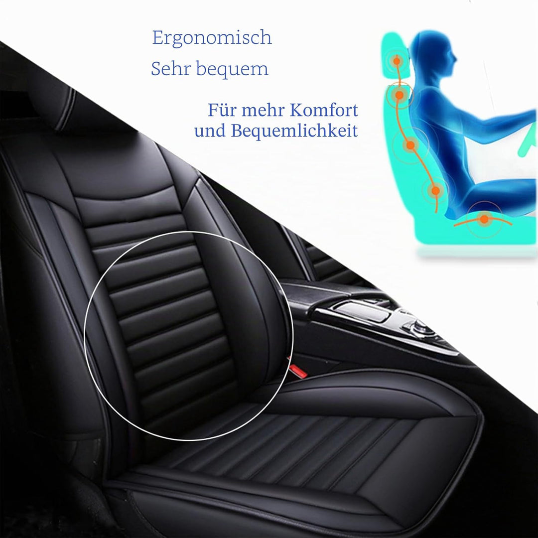 Autositzbezüge Auto Vordersitz 2 Stück Set Fit für Mercedes-Benz C-Klasse W202 W203 W204 W205 E-Klas