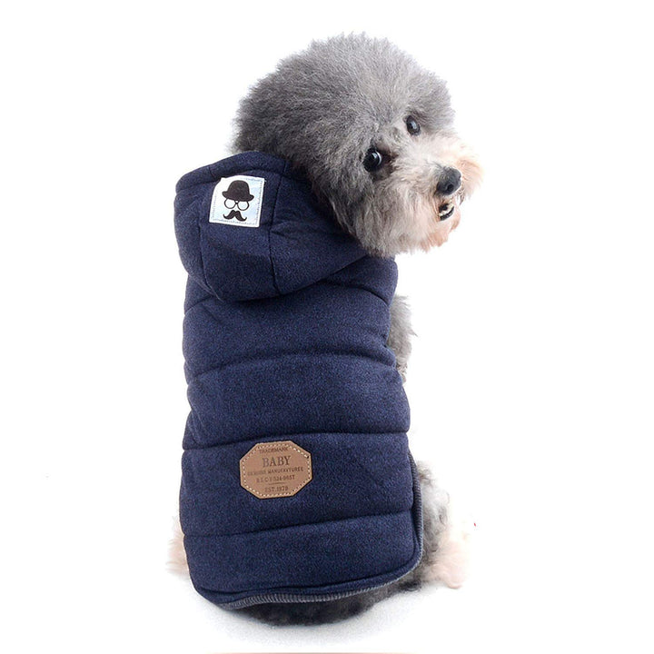 Zunea Hunde Wintermantel für Kleine Hunde Weich Fleece Winterjacken Kapuzenpullis Winddicht Welpenma