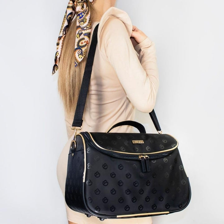 Grosse Damen Kosmetiktasche, XXL-Reisekoffer, Elegante Blossom Kollektion B003, B003