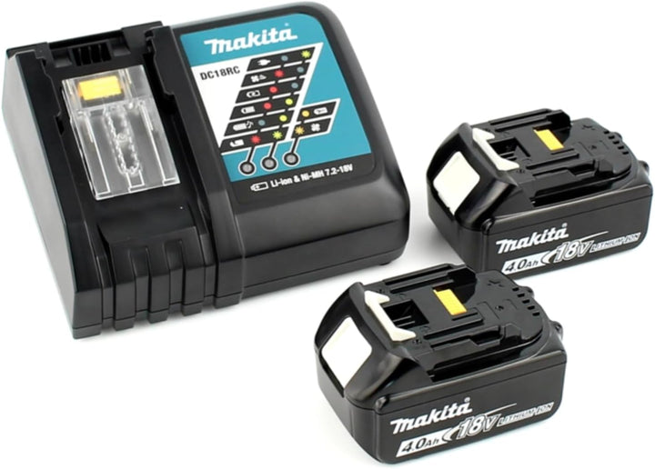 Makita DTM 51 RMJ 18V Li-Ion Akku Multifunktionswerkzeug im Makpac mit 2x 4,0 Ah Akku und Schnelllad