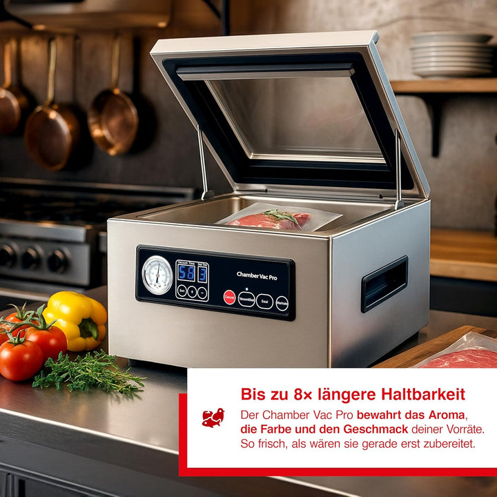 Solis Chamber Vac Pro 5702 Kammervakuumierer - Vakuumiergerät - Für Trockene und Feuchte Lebensmitte