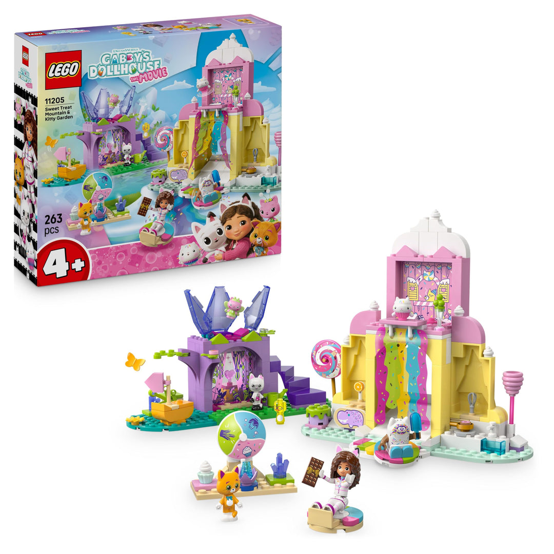 LEGO Gabbys Puppenhaus - Zuckerguss-Gebirge und Kätzchen-Garten - Spielset mit Minifigur, Panda Pföt