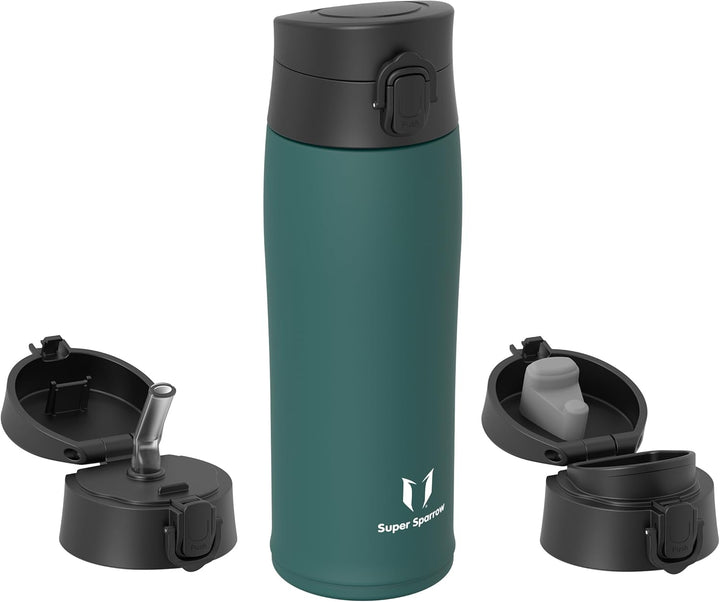 Super Sparrow Trinkflasche Edelstahl - Trinkbecher - 350ml, 500ml, 750ml, 950ml - BPA-Frei, Auslaufs