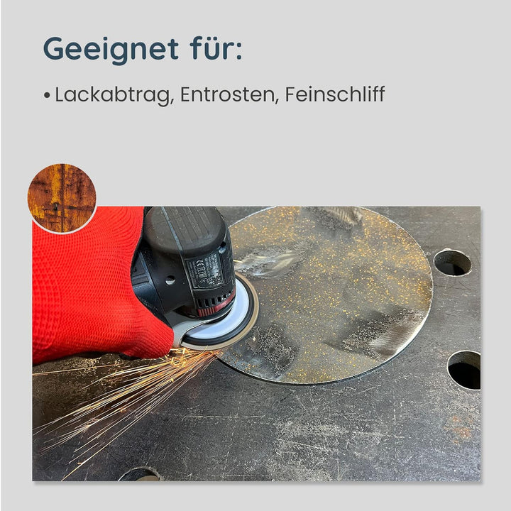 5er Set Fächerscheiben K:40/60/80/120/180 76x10mm passend für mini Akku Winkelschleifer wie Bosch GW