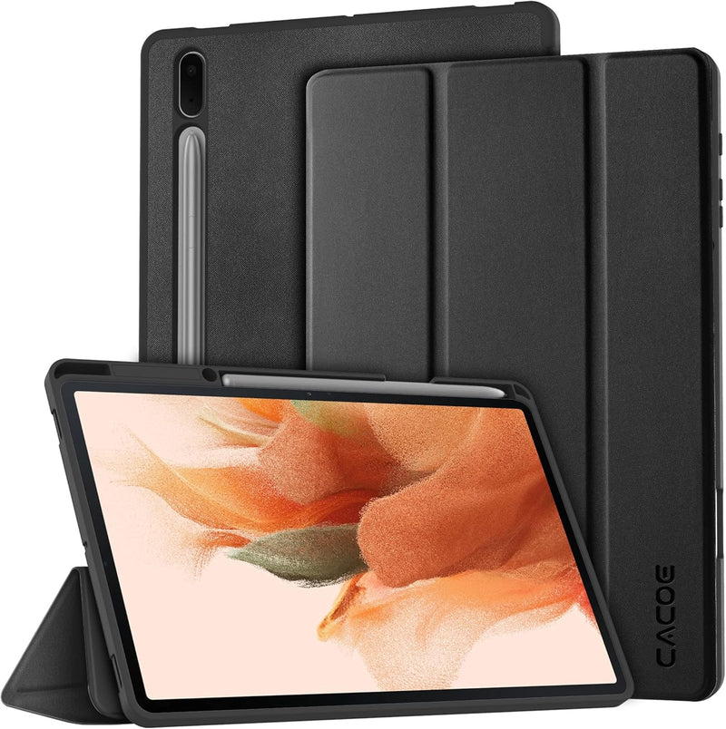 CACOE Hülle Kompatibel mit Samsung Galaxy Tab S7 FE 12.4 5G/ S8+ Plus 5G 2022/ S7+ Plus 12.4 - Ultra