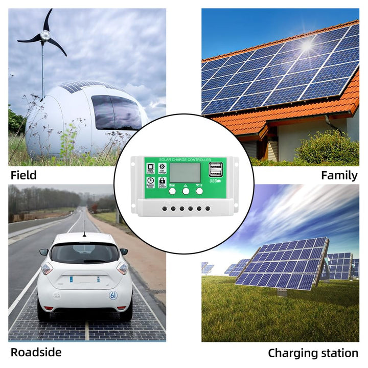 20 W 12 V Solarpanel-Set, Flexible Monokristalline Siliziumplatine, PV-Laderegler, Geeignet für Auto