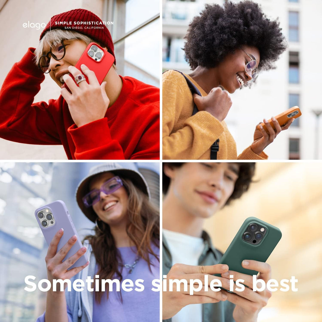 elago Schutzhülle für iPhone 14, Flüssigsilikon, Ganzkörper-Schutzhülle, stossfest, schlanke Handyhü
